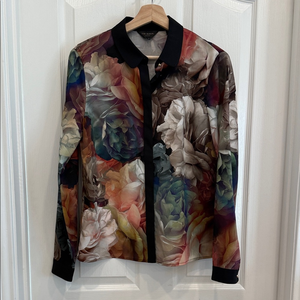Ted Baker floral button down - image 1